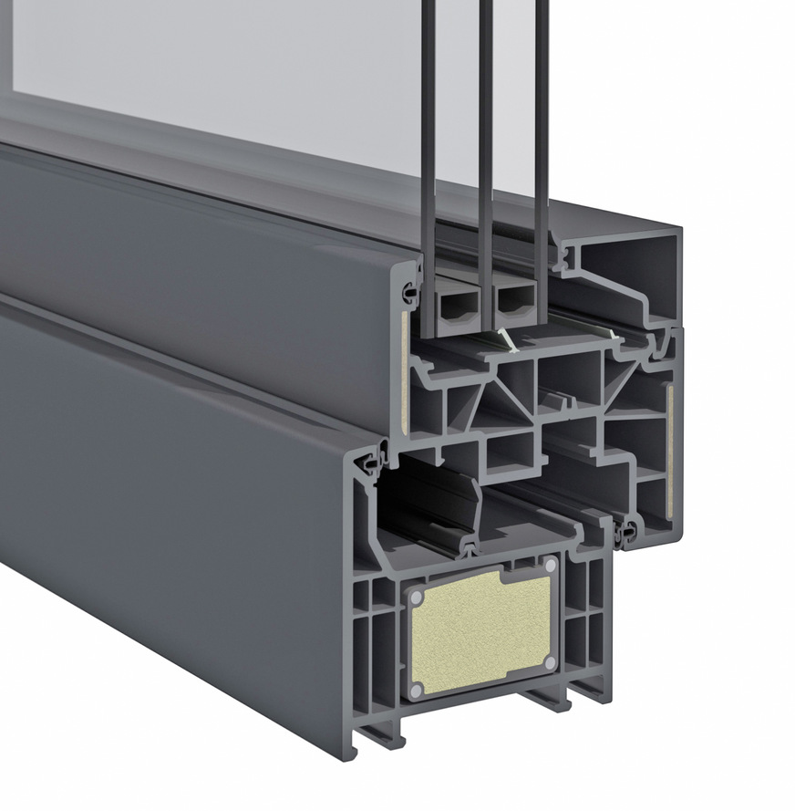Durch die iCOR Strategie werden zukünftig Glasfaser verstärkte Profile – im Bild im Flügelrahmen – auch Kunden aus Deutschland zur Verfügung stehen.