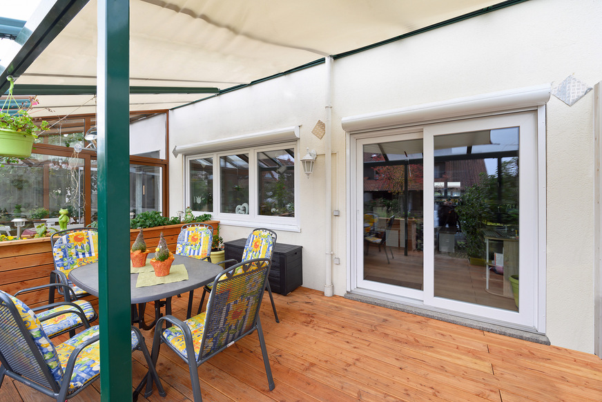 Blick in Richtung Terrasse