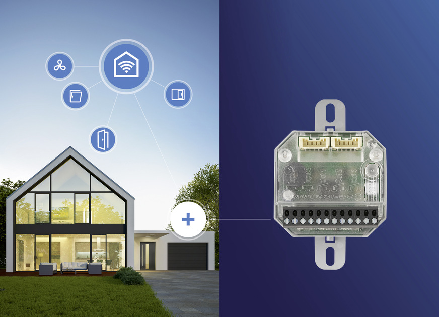 Die neuen IO-Module erlauben sowohl die Integration der neuen Zutrittskontrollsysteme in Fremdsysteme als auch die Einbindung von Fremdprodukten in die smarte Siegenia-Welt.