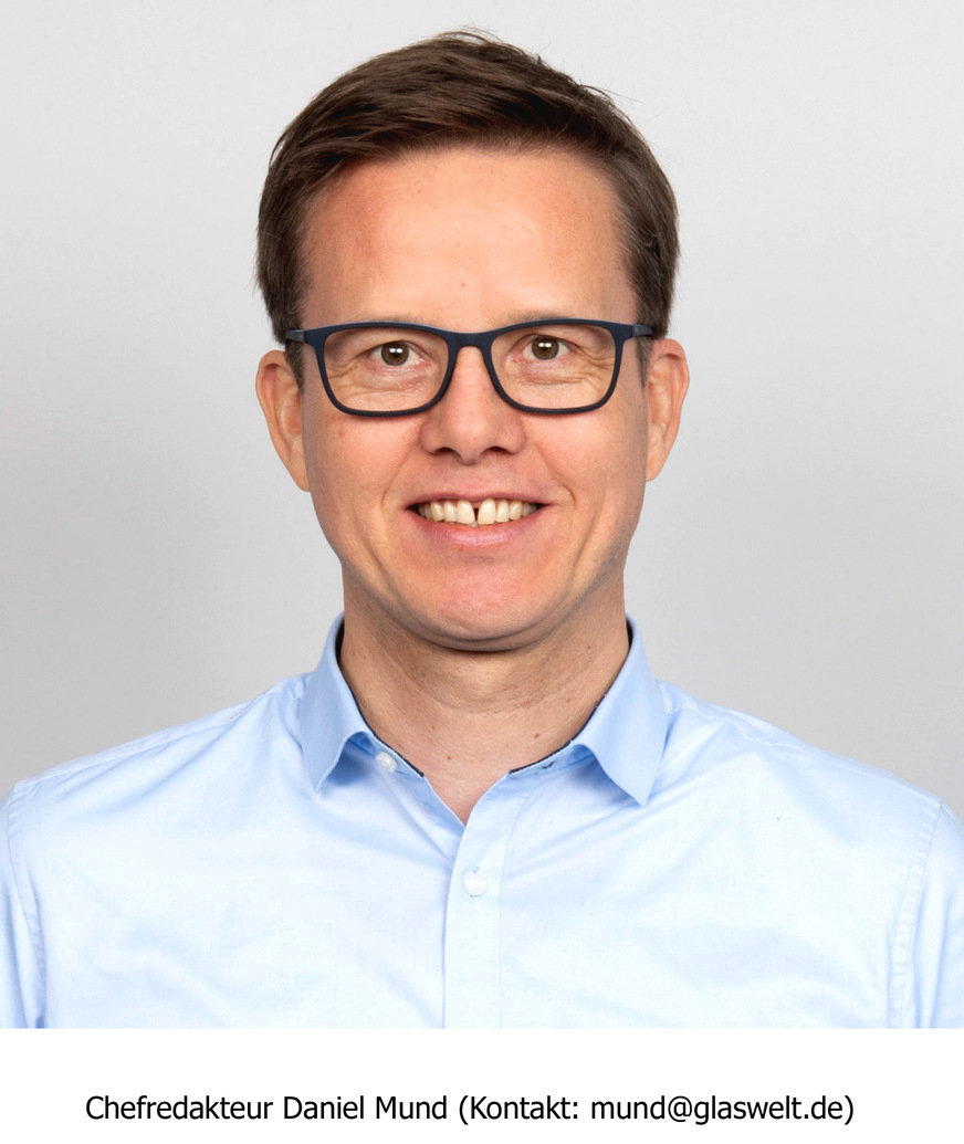 Daniel Mund ist Chefredakteur und Verantwortlicher für das Ressort Fenster, Türen, Bauelemente. Seit 2014 besetzt er die Chefredaktion der GLASWELT und hat die Weiterentwicklung des Medienportfolios mit im Blick. Gleichzeitig tritt Daniel Mund als Referent bei Branchenkongressen auf und ist als Moderator in Podiumsdiskussionen gefragt.