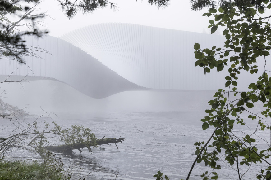 Genauso beeindruckend wie der Museumsbau ist auch die ihn umgebende Naturlandschaft.