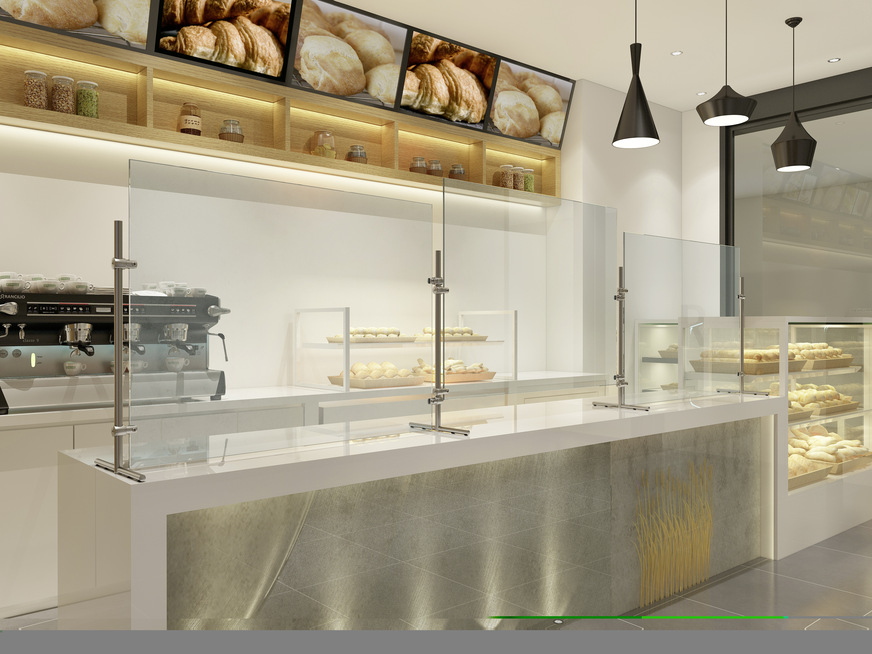 Mit dem erweiterbaren Schutzwand-System von G-Fittings, das auch in der Höhe variabel ist, wird der Innen- und Außeneinsatz möglich.