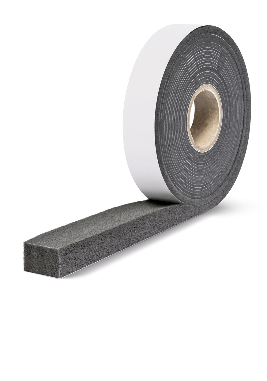 Für eine effiziente und emissionsarme Fugendämmung in der Funktionsebene gibt es bei Hanno das Fugendichtungsband „Hannoband-Therm“ – eine umweltfreundliche Alternative zu PU-Montageschaum.