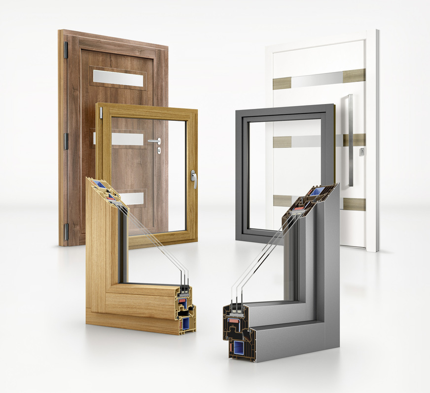 Das Gayko Hybrid-Fenster mit der Aluminum-Vorsatzschale besticht durch das exklusive Eckdesign, das an die handwerkliche Verzapfungstechnik von Holzfenstern oder -türen erinnert.