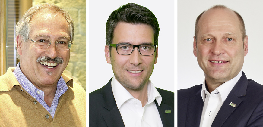 v.l.: Hugo Schairer, Alexander Schwarz und Hans-Jürgen Aigner