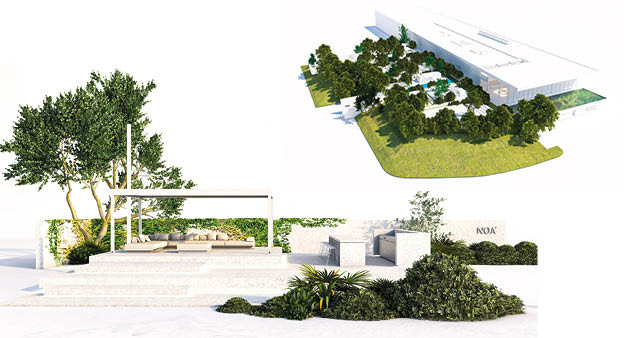 Neben Outdoor Living verbirgt sich hinter NOA ein 100 000 m² großes „Nullenergieprojekt“ mit den nachhaltigsten neuen Technologien zum Heizen und Kühlen.