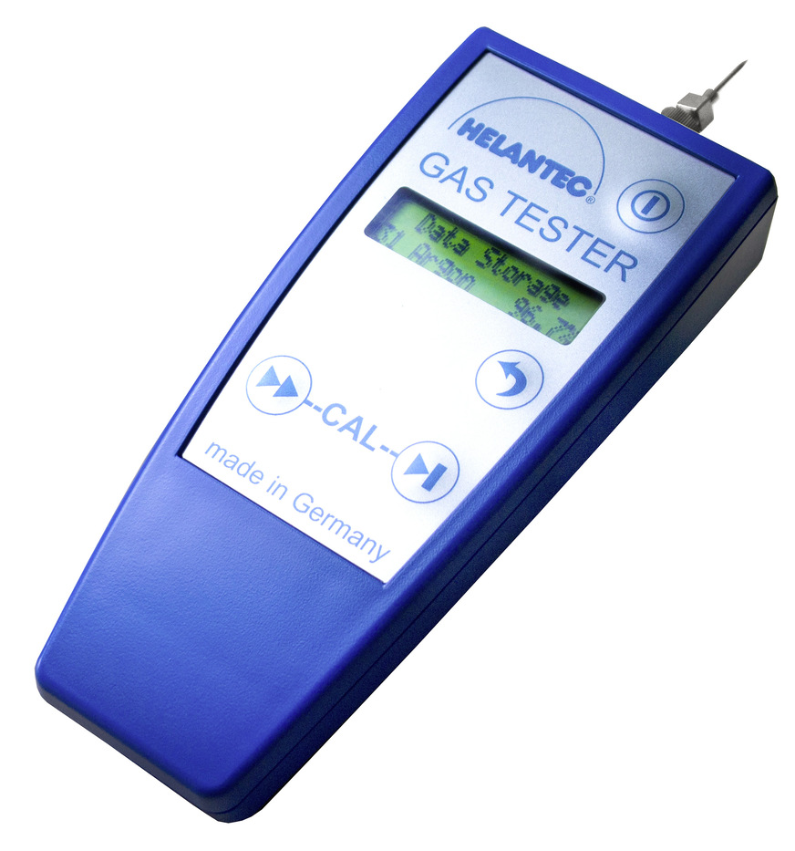 Helantec bietet mit dem GasTester ein mobiles, handliches Messgerät für die Prüfung der Gasfüllung einer ISO-Einheit an, das sich auch für die Baustelle eignet.