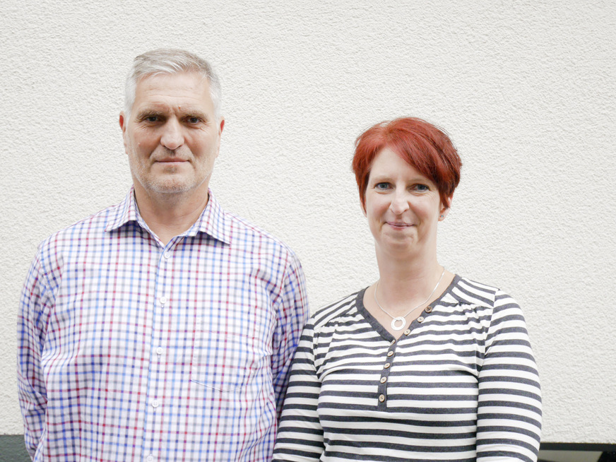Geschäftsführer Jörg-Christian Naethbohm mit Kollegin Sara Jacobsen