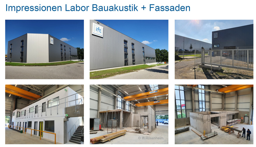 Das neue Labor Bauakustik + Fassadenhat Gestalt angenommen und wird dieSchall- und Fassadenprüfung fürnationale, europäische undinternationale Anforderungen deutlichvereinfachen und verbessern.