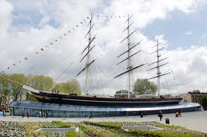 Heute liegt das 85 m lange Schiff in Greenwich/Lond﻿on.