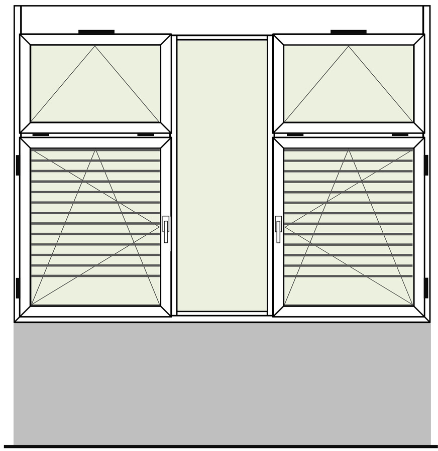 Beispiel für die funktionale Gestaltung eines „guten Schulfensters“ (Bild ist weiter unten größer aufklappbar)