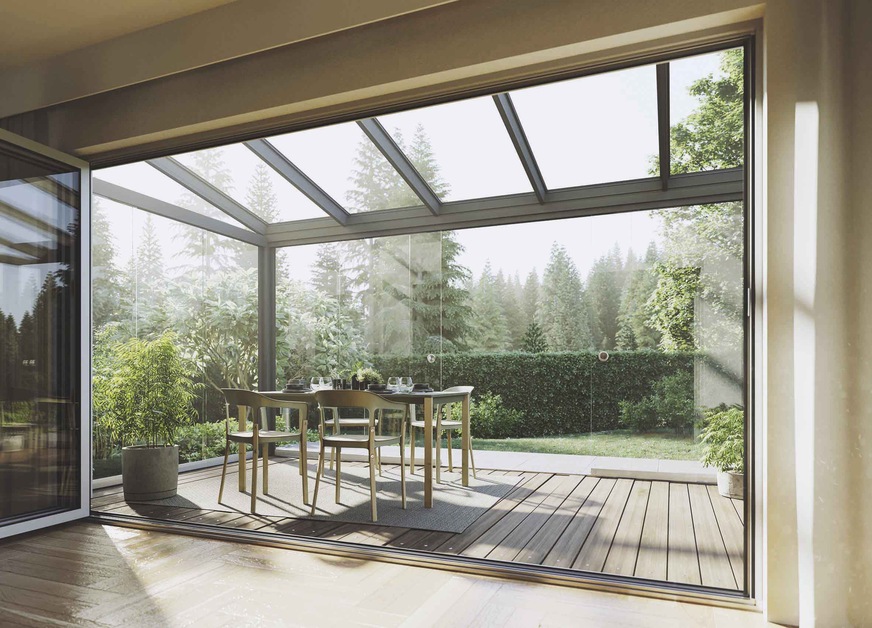 Das Terrassendach lässt sich flexibel an die Bedürfnisse unserer Kunden auf ihrer Terrasse anpassen.