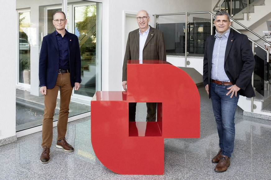 Die drei Geschäftsführer (v. l.): Jens Busse, Helmut Hilzinger, Christian Bandle