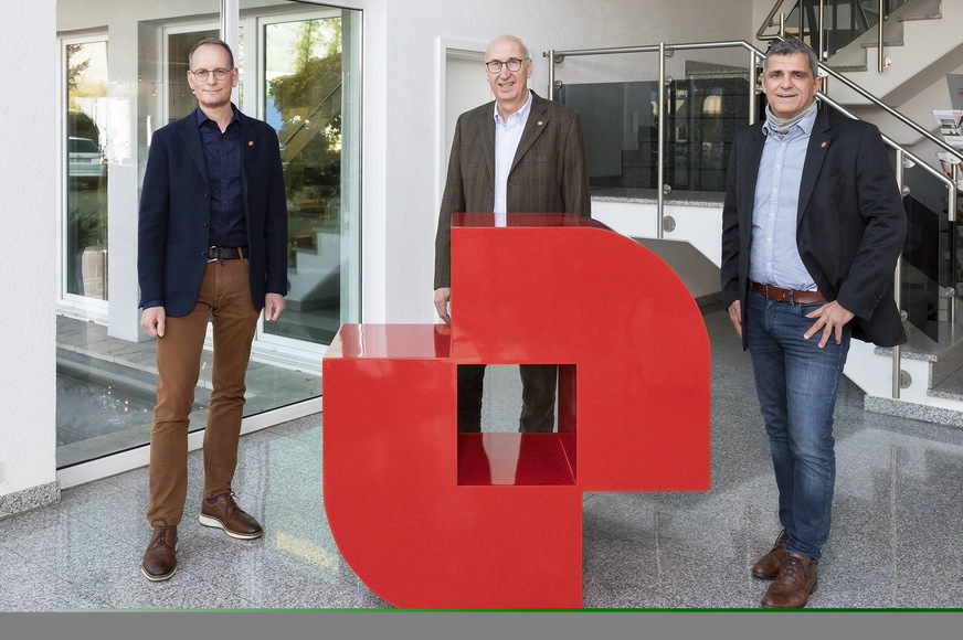 Die drei Geschäftsführer von links: Jens Busse, Helmut Hilzinger, Christian Bandle.