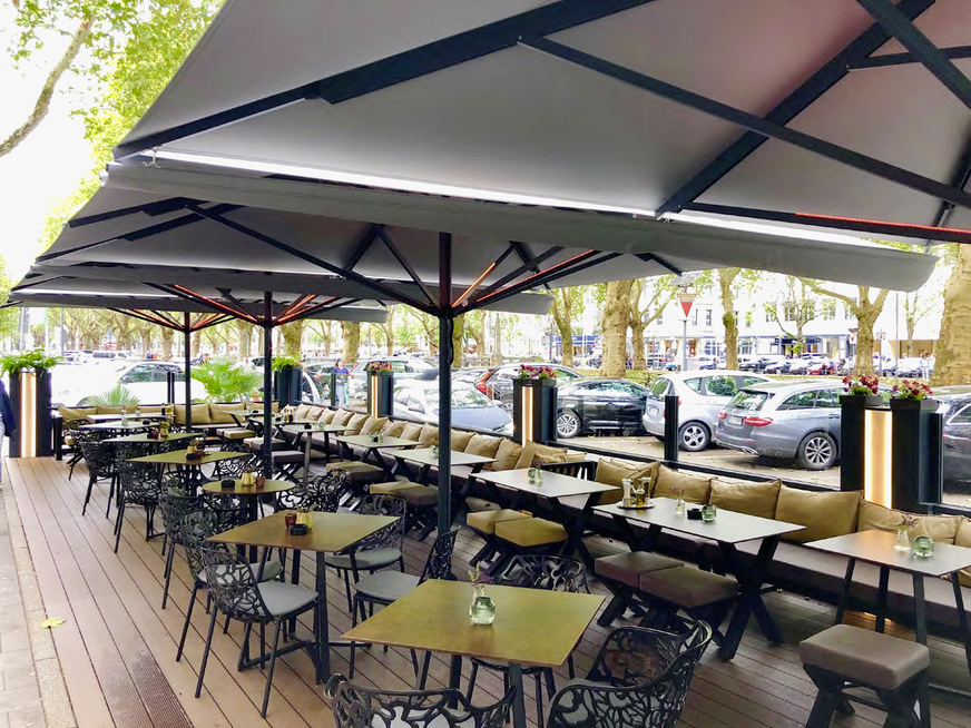 There are suitable solutions for every individual ­requirement, whether individual parasols or parasol landscapes.