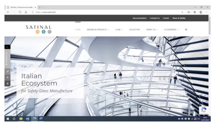 Seit Kurzem ist eine neue Website online (www.satinal.it), die der Sicherheitsglas-Industrie gewidmet ist und auch e-Commerce Angebote mit einschließt.