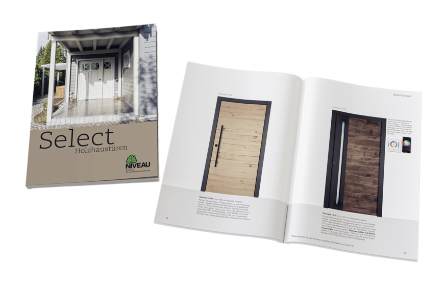 Auf knapp 150 Seiten stellt die Niveau Fenster Westerburg GmbH in ihrem neuen Holzhaustürenkatalog die aktuelle Premiumkollektion „Niveau Select“ vor.