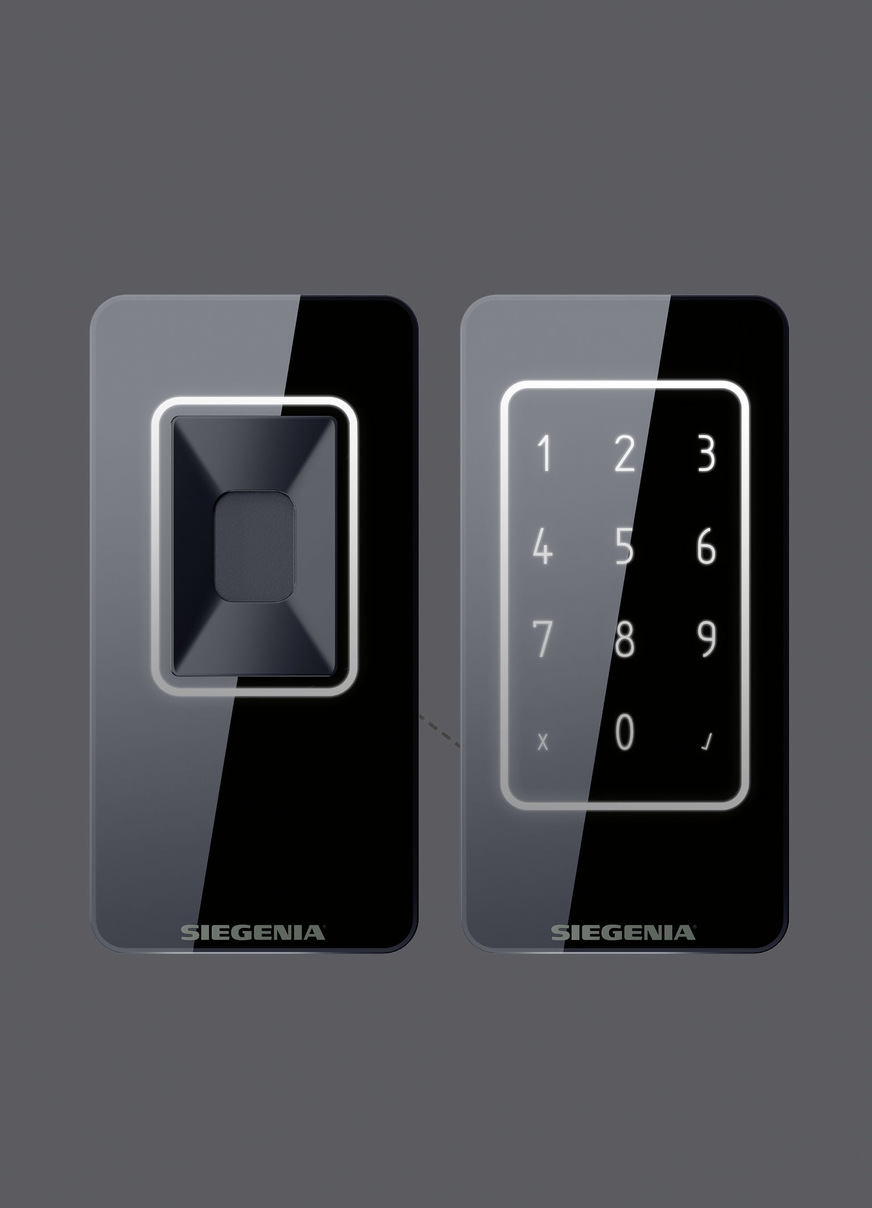 Ob Fingerscanner oder Keypad: Zutrittskontrollsysteme von Siegenia verbinden smarte Sicherheit mit Nutzerfreundlichkeit und überzeugen durch ein edles Design.