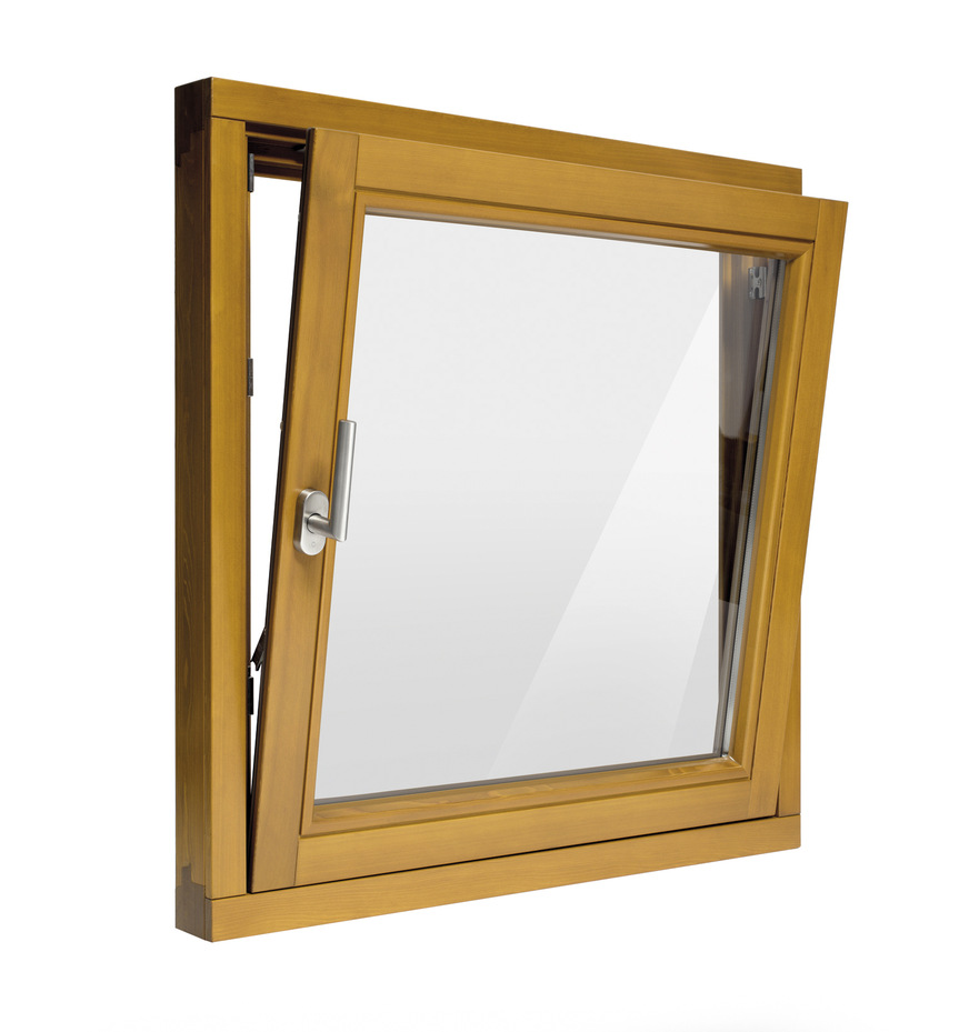 Pure Ästhetik: Fenster aus Holz ohne sichtbare Beschlagteile – mit dem vollverdeckten Drehkipp-Beschlag Winkhaus activPilot Topstar können auch große und schwere Elemente gefertigt werden.