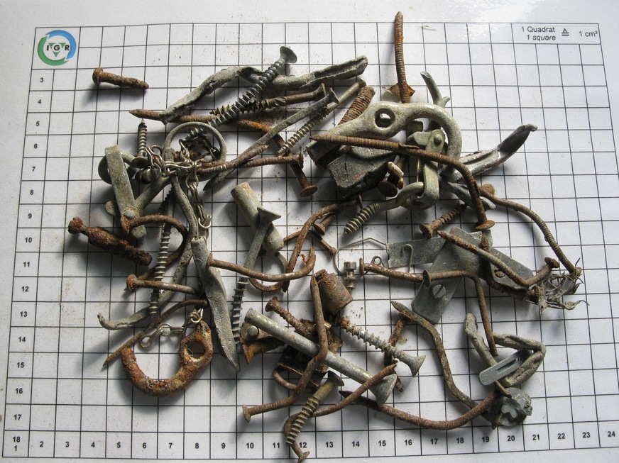 Aussortierte Metalle