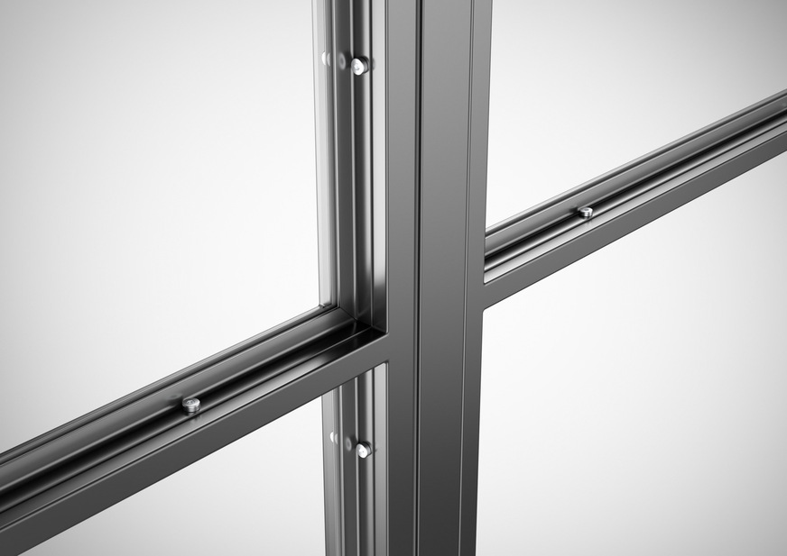 Die Hörmann Lofttüren sind wahlweise mit Winkelglasleisten (im Bild) oder für eine noch filigranere Ansicht mit Glasleisten Slim des Anbieters erhältlich.