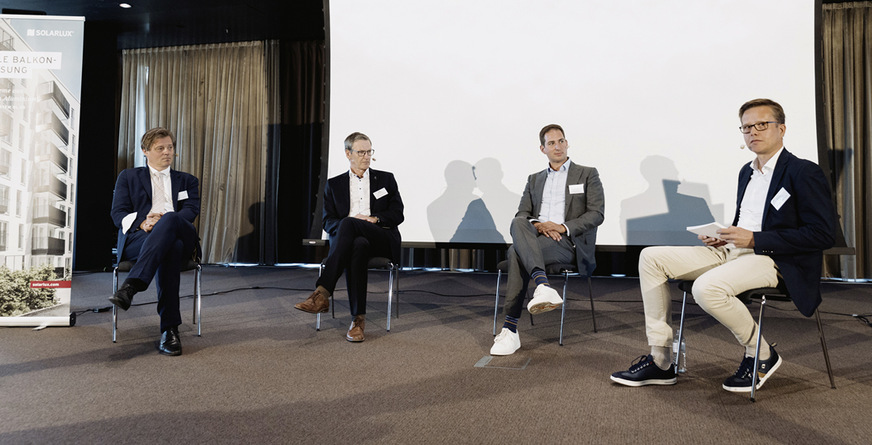 Die von Daniel Mund geführte Podiumsdiskussion mit Beteiligung von Dr. Lehner, Johann Brandstätter und Christoph Blepp.