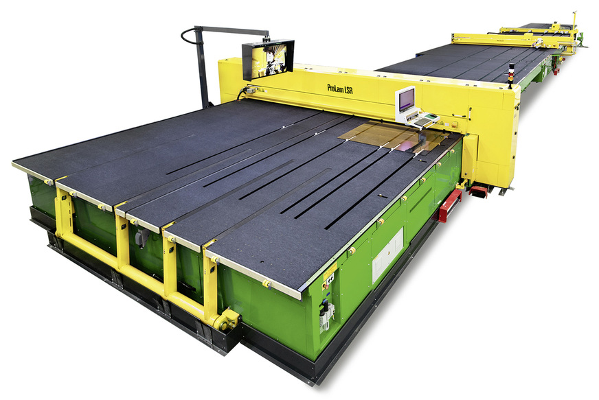 Die Hegla Laser-Heiztechnik ist für die&nbsp;neueren Generationen der&nbsp;­VSG-Schneidanlagen ProLam und&nbsp;AdvaLam erhältlich und lässt sich später noch nach­rüsten.