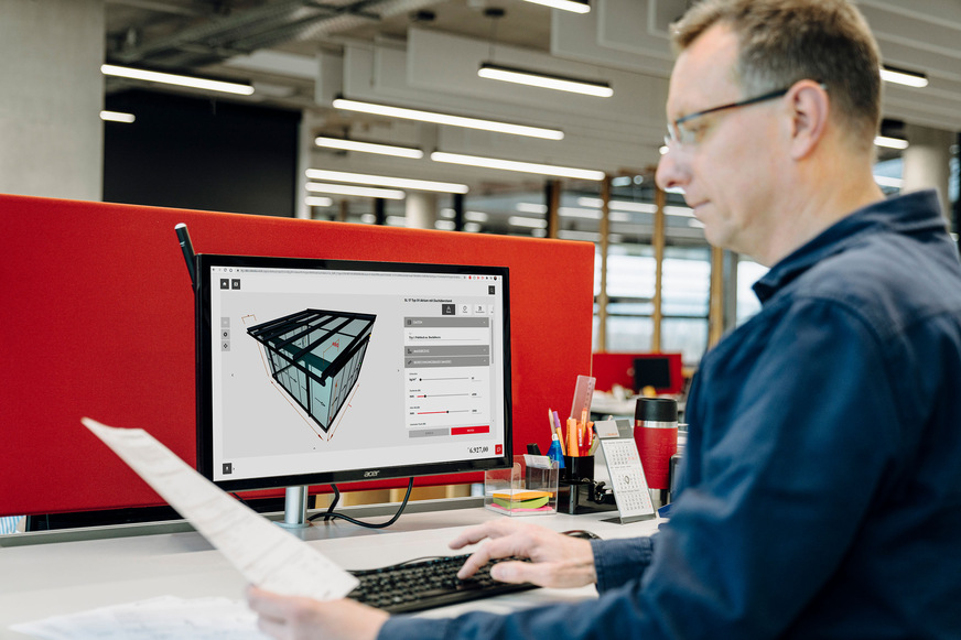 Schnellere Lieferzeiten konnten mit einer Überarbeitung des Solarlux Konfigurators gewährleistet werden.