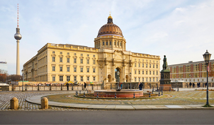 Das Humboldt Forum in Berlin wurde mit Contraflam-Brandschutzgläsern von Vetrotech ausgestattet.