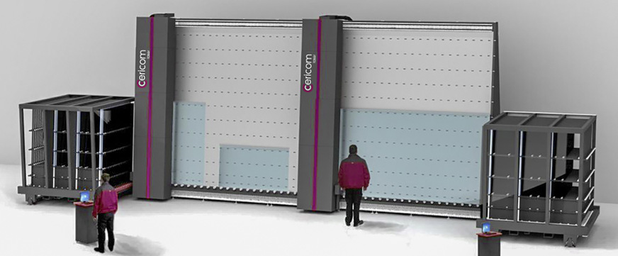 Die c-vertica XXL, ist gegenwärtig das weltweit größtes Laserbearbeitungssystem für Flachglas, so die Auskunft der Entwickler von cericom. So lassen sich selbst großformatige Scheiben mittles Laser veredeln.