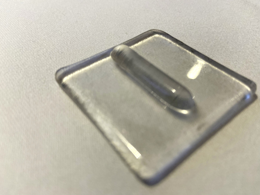 Diese Glas aus dem 3D Drucker der Universität Darmstadt war auf der begleitenden Ausstellung zu sehen.