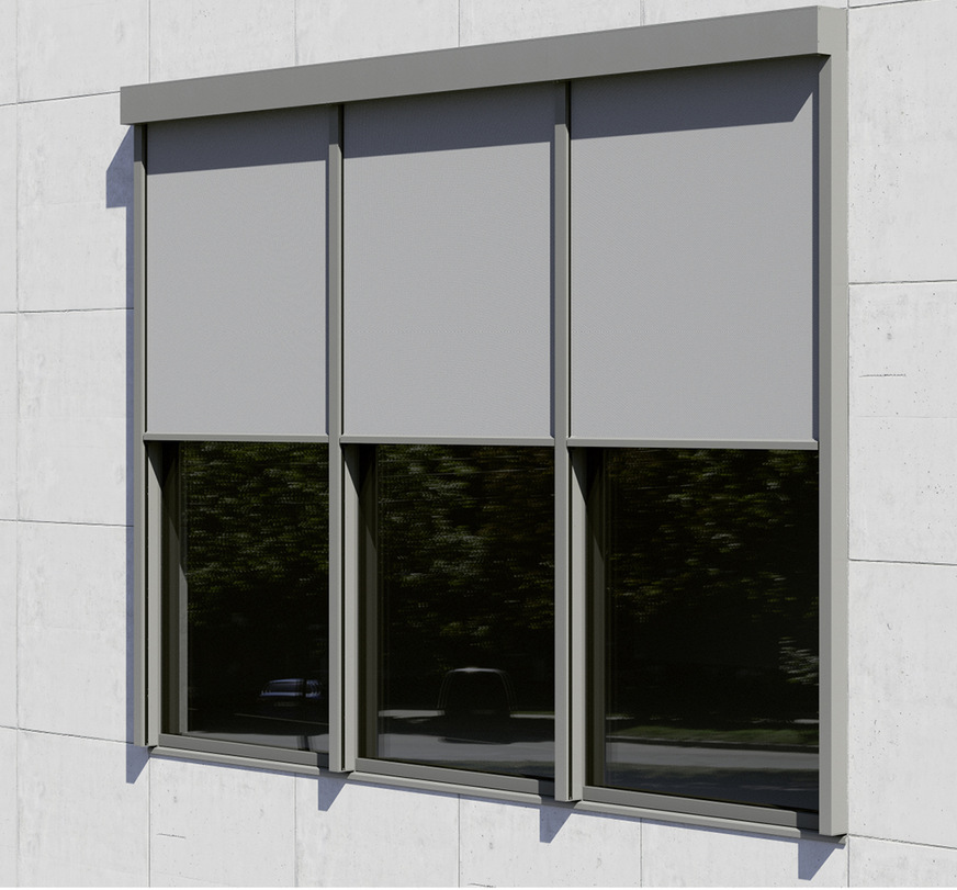 Beim zipScreen F50 ist bei mehreren Elementen in einer Reihe keine Anlagentrennung notwendig.