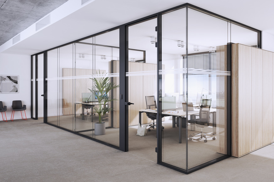 Das Office-System kommt standardmäßige mit&nbsp;39 dB Schalldämmung.