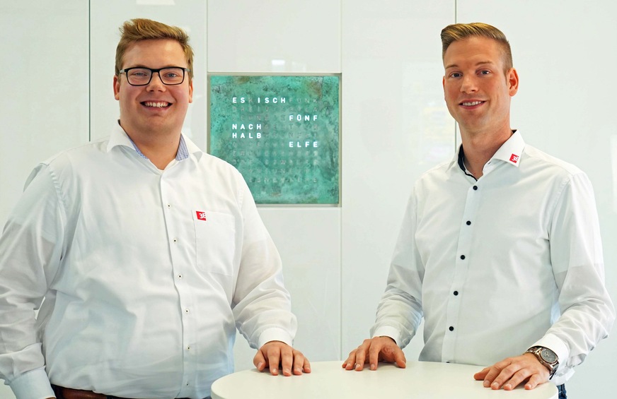 Moritz Ebert (l., Mitglied in der 3E-Geschäftsleitung) und Vertriebsleiter Heiko Steffens.