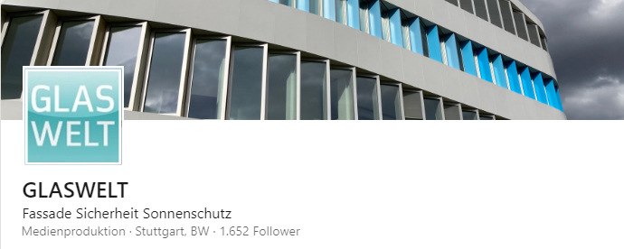 Folgen Sie hier der LinkedIn-Seite der GLASWELT 