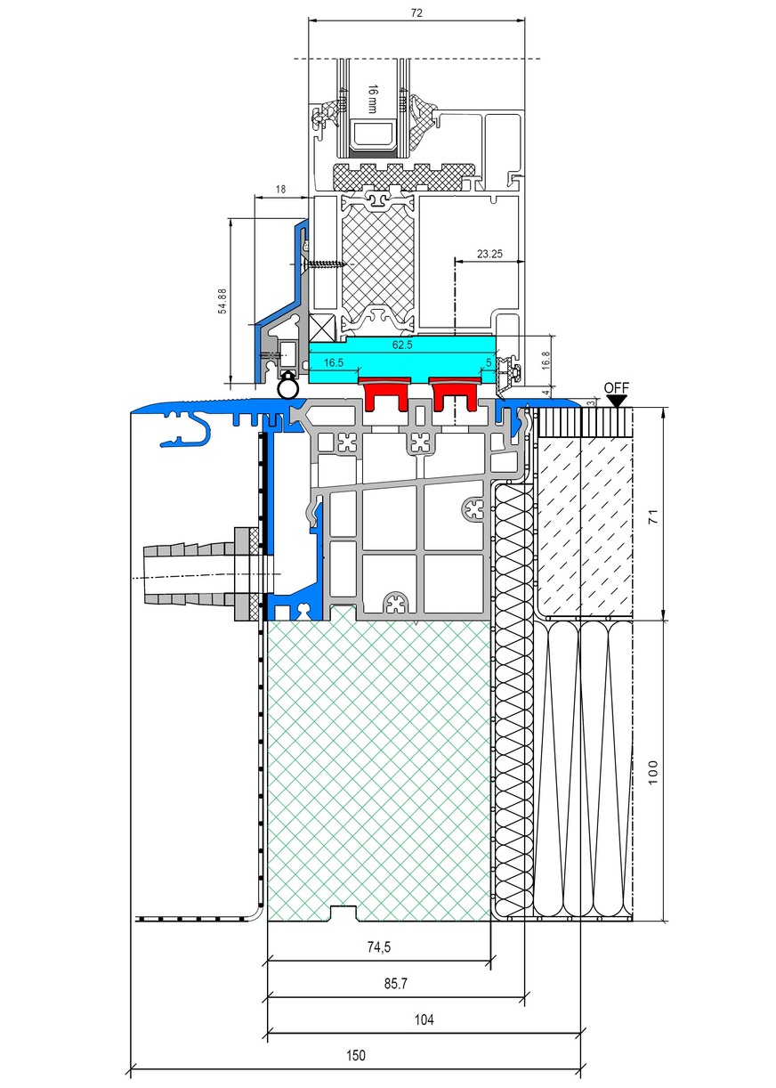 Die Magnet-Nullschwelle als vorgefertigtes Bauelement enthält unterhalb der Magnet-Dichtungen eine integrierte Entwässerung, die bei einem fachgerechten Einbau u.a. das Einsparpotential von zusätzlichen Rinnen beinhaltet. Durch diese technische Innovation erhalten Architekten und Planer maximale Freiheiten und Flexibilität in der Gestaltung von barrierefreien und ästhetisch fließenden Übergängen zwischen innen und außen.