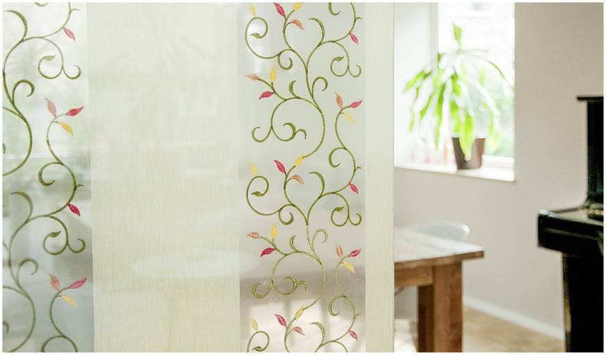 Dieses ansprechende Verbundglas ist unter dem Namen GMVG Textil bei der Glas-Mayer Gruppe erhältlich.