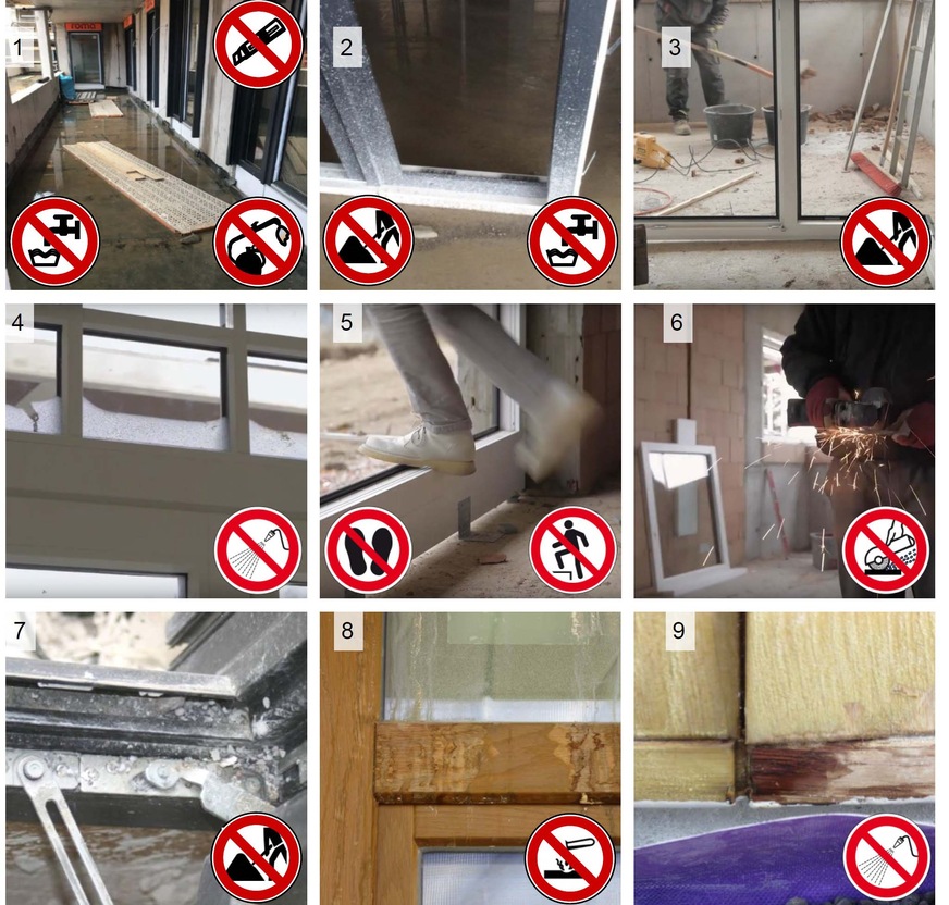 Gefahren und hohes Schadensrisiko im Baustellenalltag in der „nassen“ Bauphase.