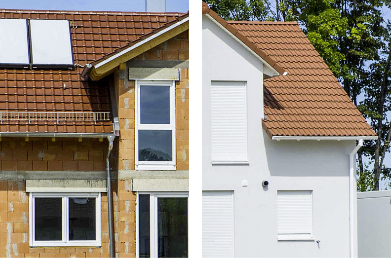 Pakto läßt sich auch mit Insektenschutz perfekt in die Fassade integrieren.