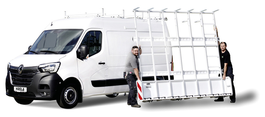 Mit einem abnehmbaren Außenreff bietet die „Fensterbau Frontale-Edition“ hohe Flexibilität für die Verwendung an mehreren Transportern