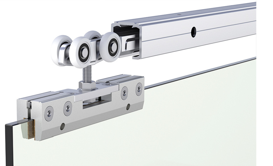 Das MasterTrack Schiebetürsystem von Bohle ist mit mit hochwertiger Hydraulik, doppelseitiger Federführung und einer Höheneinstellbarkeit von +/– 3 mm ausgestattet