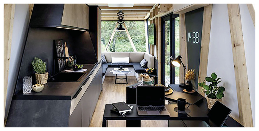 Ein innovatives Highlight ist die Uhr im ContiHome. Sie zeigt die Zeit durch ein hinterleuchtetes&nbsp; transluzentes Material.