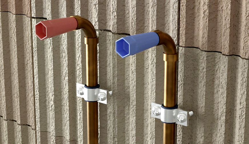 So geht es bei der Sanitärinstallation: In der nassen Bauphase wird nur ein&nbsp;­Unterputzelement gesetzt …