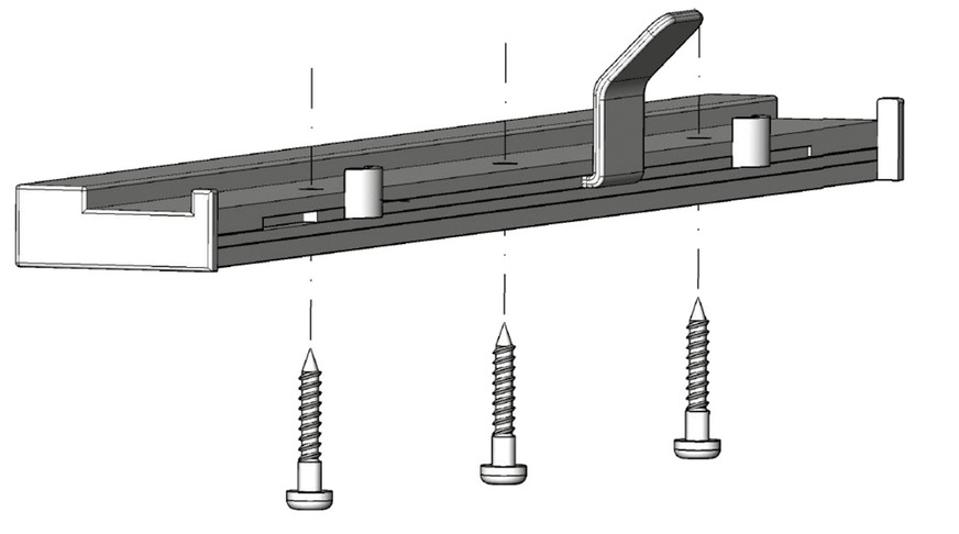 Die Montage des FFLM ist mit den&nbsp;drei mitgelieferten Schrauben denkbar einfach.