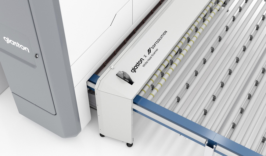 Der White-Haze Scanner wird am Ausgang des ESG-Ofens positioniert.