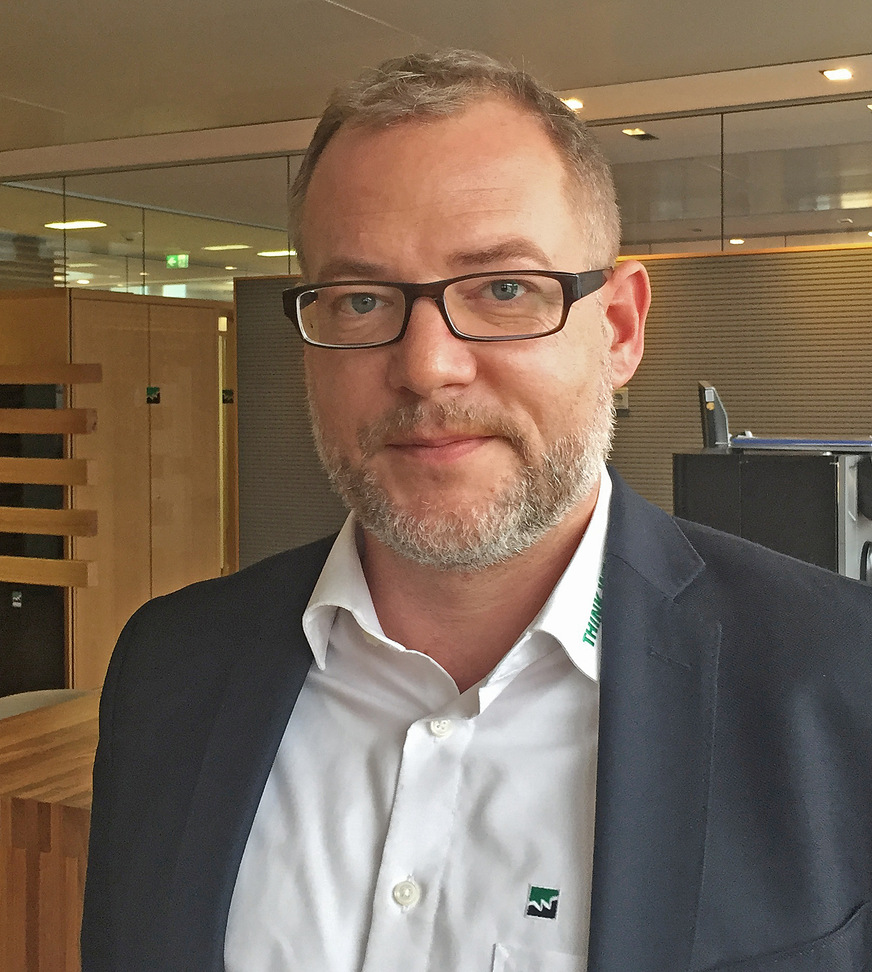 Oliver Kunzweiler, Leiter Zentrales Marketing bei Weinig zieht eine positive Messe-Bilanz von der Holz-Handwerk.