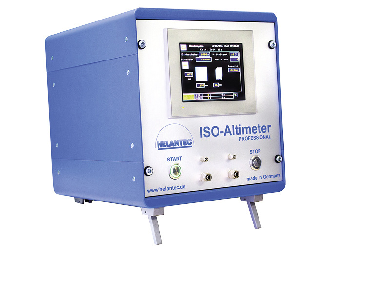 Mit dem ISO-Altimeter lässt sich der Gasdruck in der ISO-Einheit optimal einstellen.