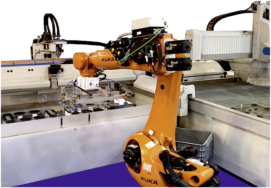 Denver: Gemischte Bearbeitungsprozesse in automatischen Fertigungszellen mit CNC-Kantenbearbeitung – WaterJet – Roboter