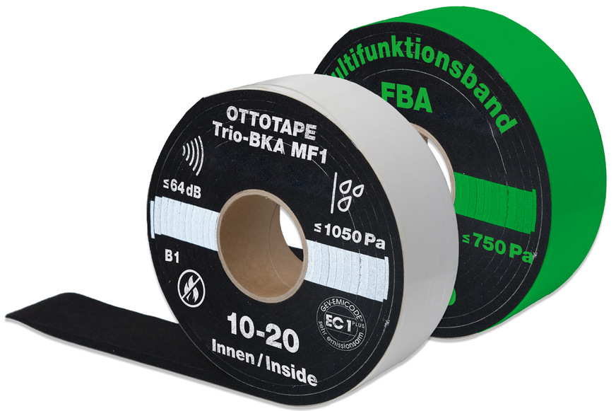 Die Multifunktions-Dichtungsbänder OttoTAPE Trio-BKA MF1 und OttoTAPE Trio-FBA sind das System für die schnelle und sichere RAL-Montage.
