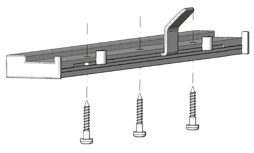 Die Montage des FFLM ist mit&nbsp;den drei mit­gelieferten ­Schrauben sehr einfach.